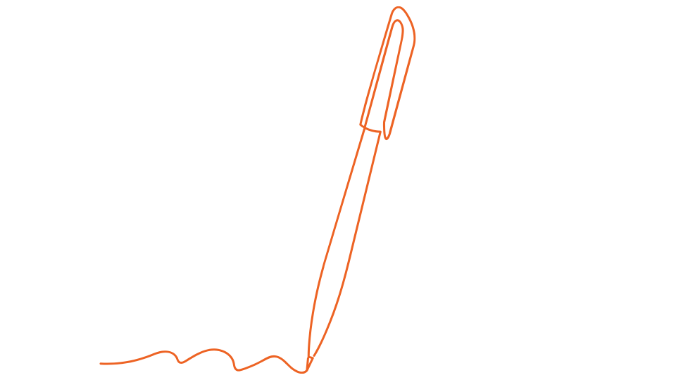 Un stylo pour façonner le texte de la biographie