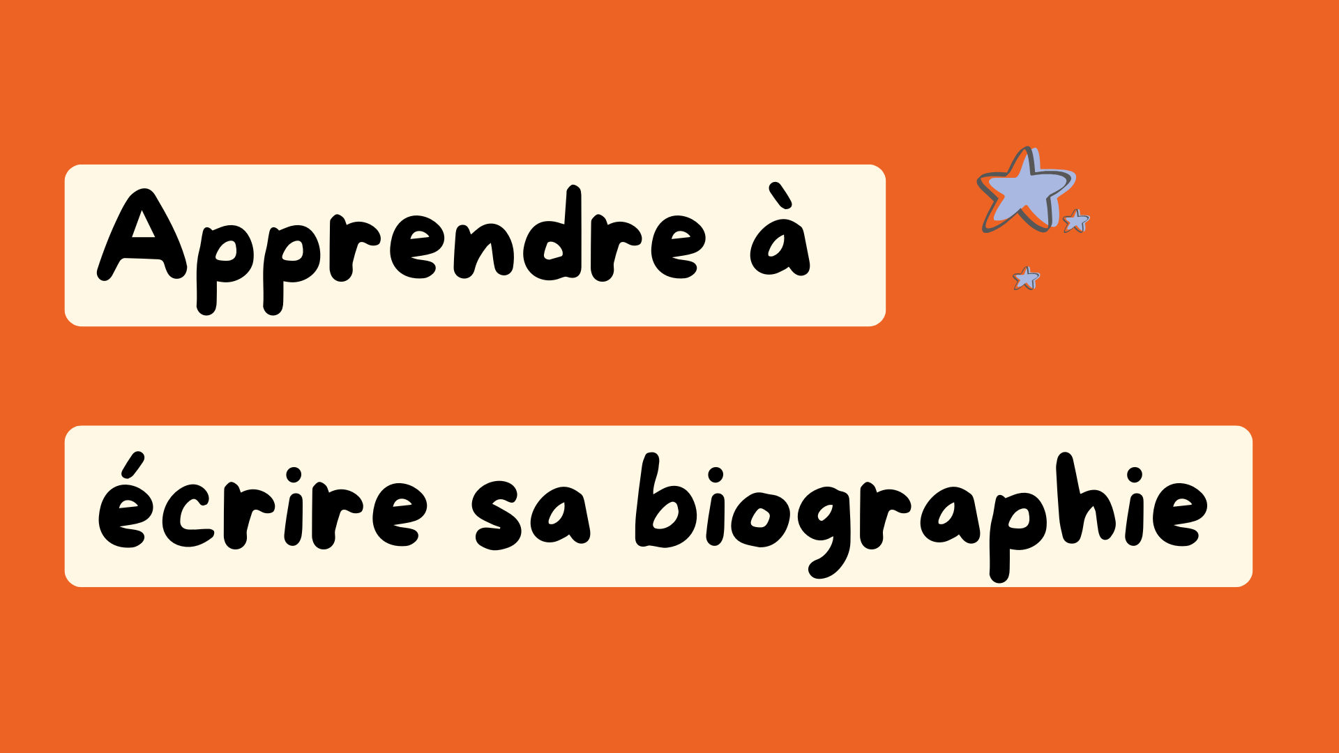 Formation en ligne écrire sa biographie